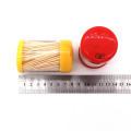 Bamboo toothpicks plastic toothpick containers